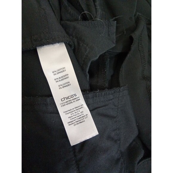So Slimming‎ By Chico's Size 0.5 Crop Black - Picture 9 of 13